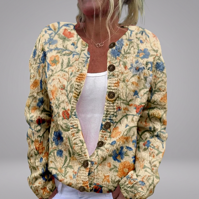 Hazel - Plattelandsbloemen Cardigan