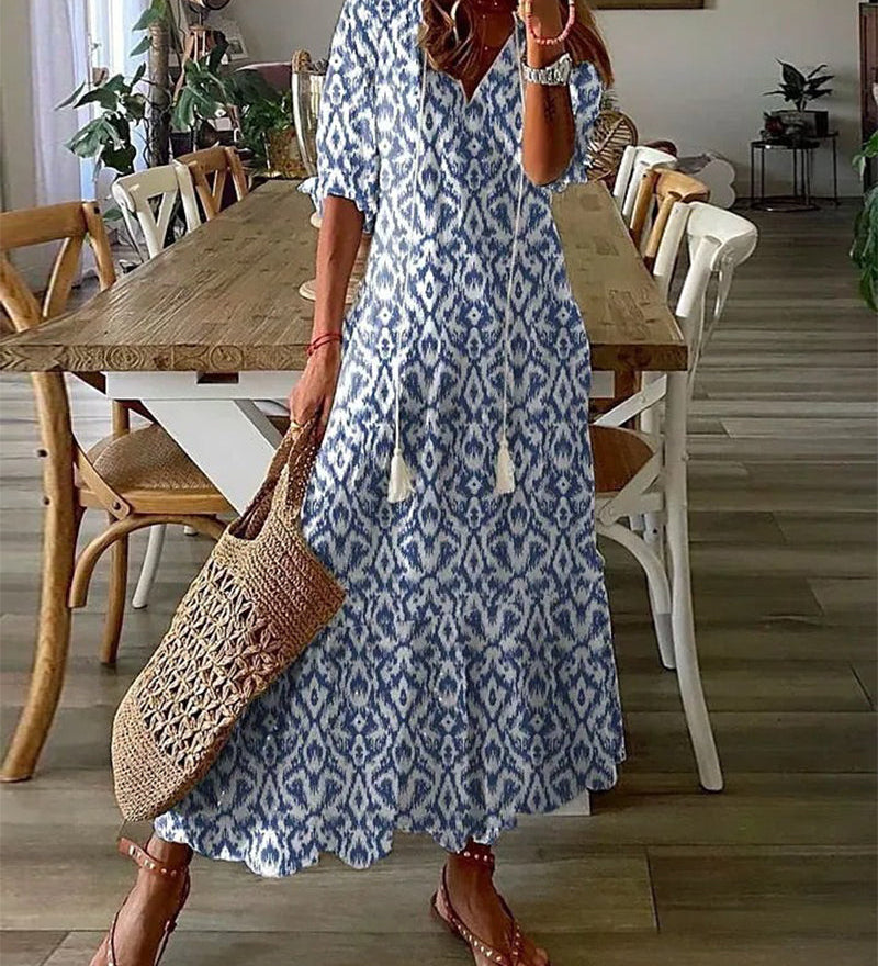 Michaela - Boho Jurk met Buikbedekking