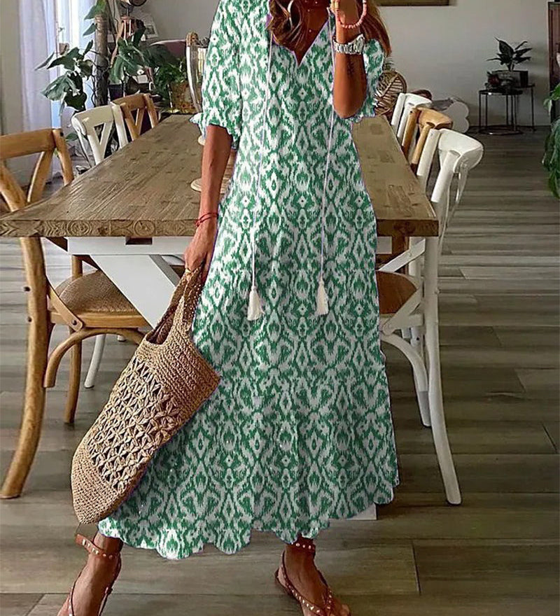 Michaela - Boho Jurk met Buikbedekking