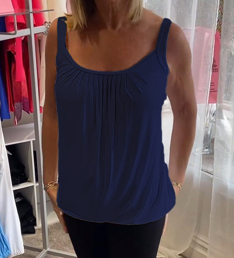 Tereza – Lehký dámský top bez rukávů s volným střihem