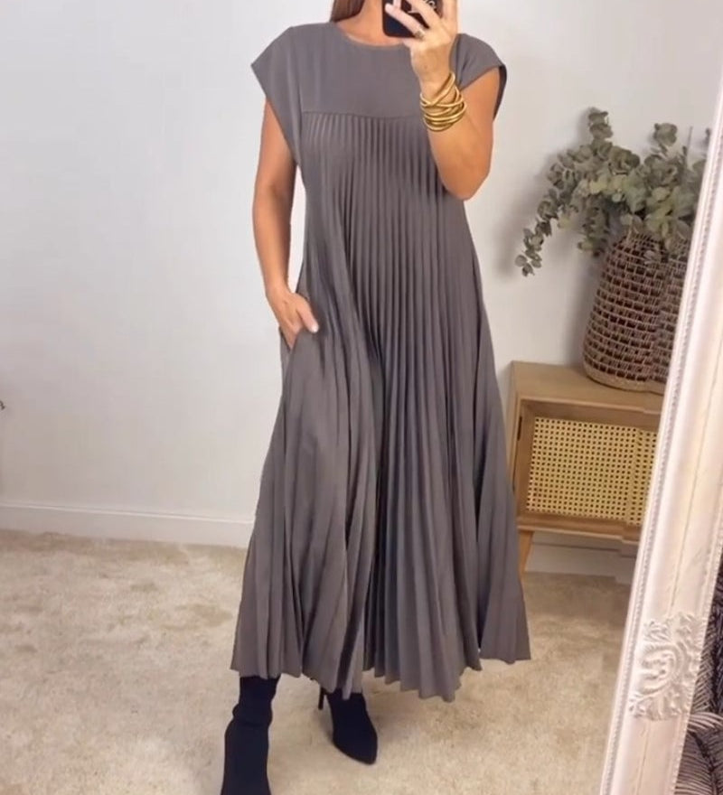 Tereza – Elegantní plisované šaty pro každodenní styl