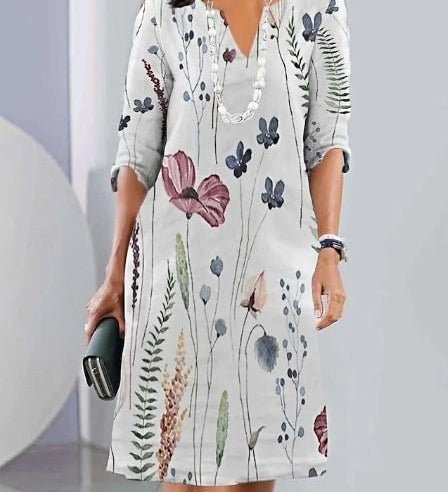 ELEANOR | FLORAL STAPPENKLEID