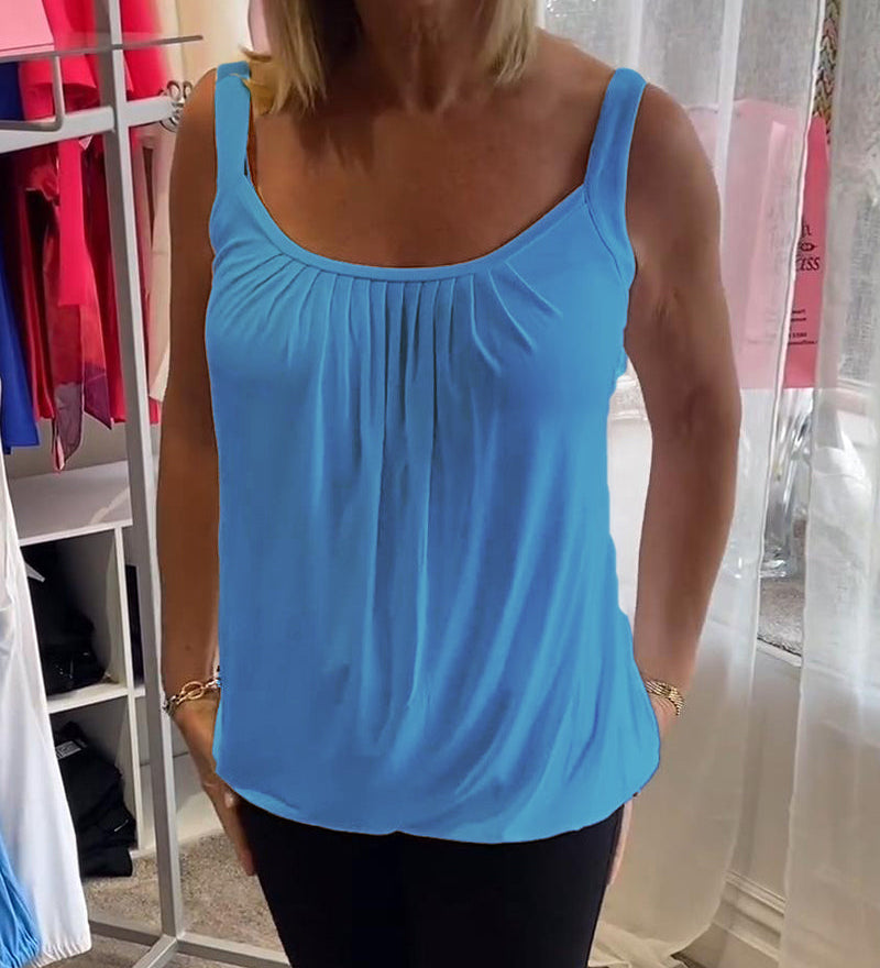 Tereza – Lehký dámský top bez rukávů s volným střihem