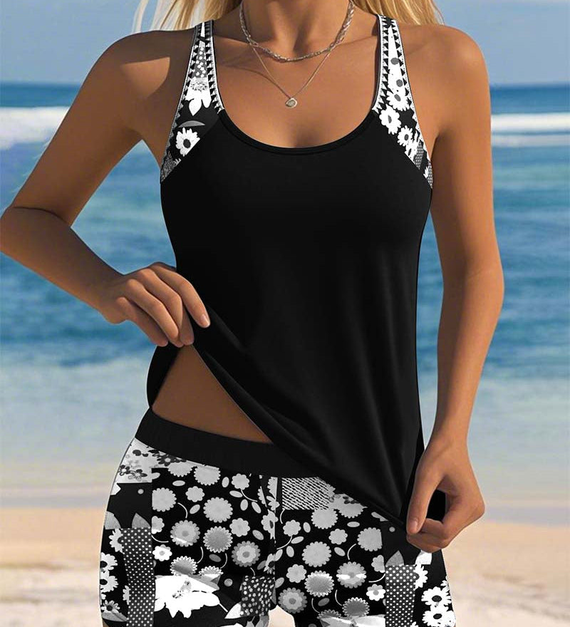 Nikola – Dámský plážový set s topem a šortkami