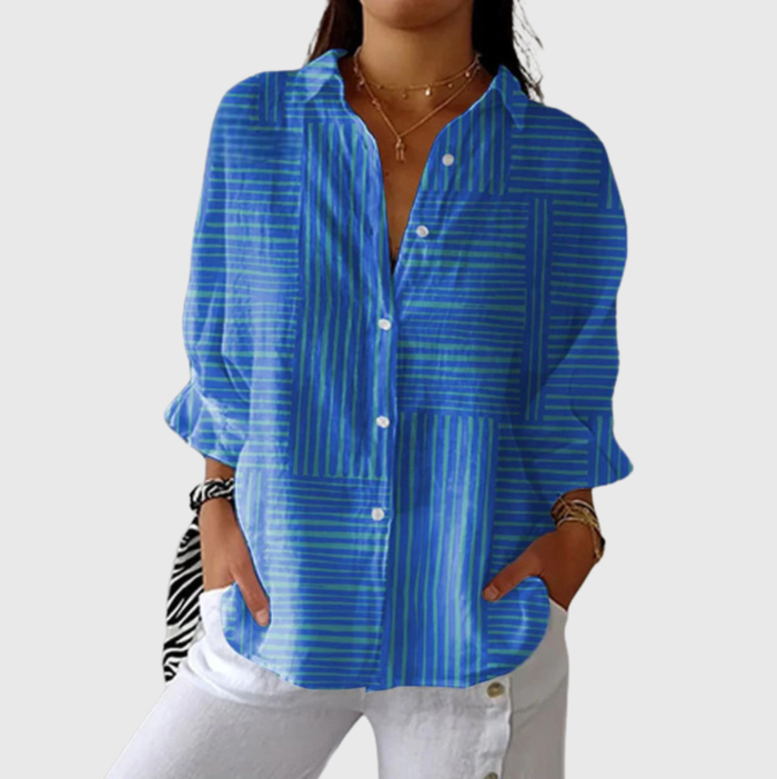 Lichte en kleurrijke drukblouse