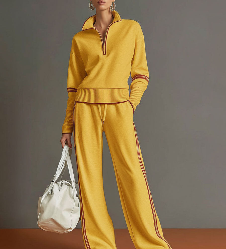 Nela – Stylová volnočasová souprava s širokými nohavicemi