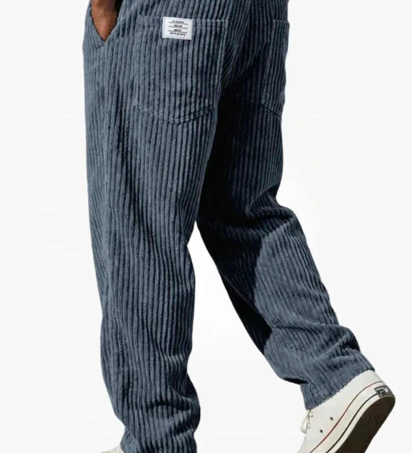 Tomáš – Stylové pánské manšestrové kalhoty s uvolněným střihem