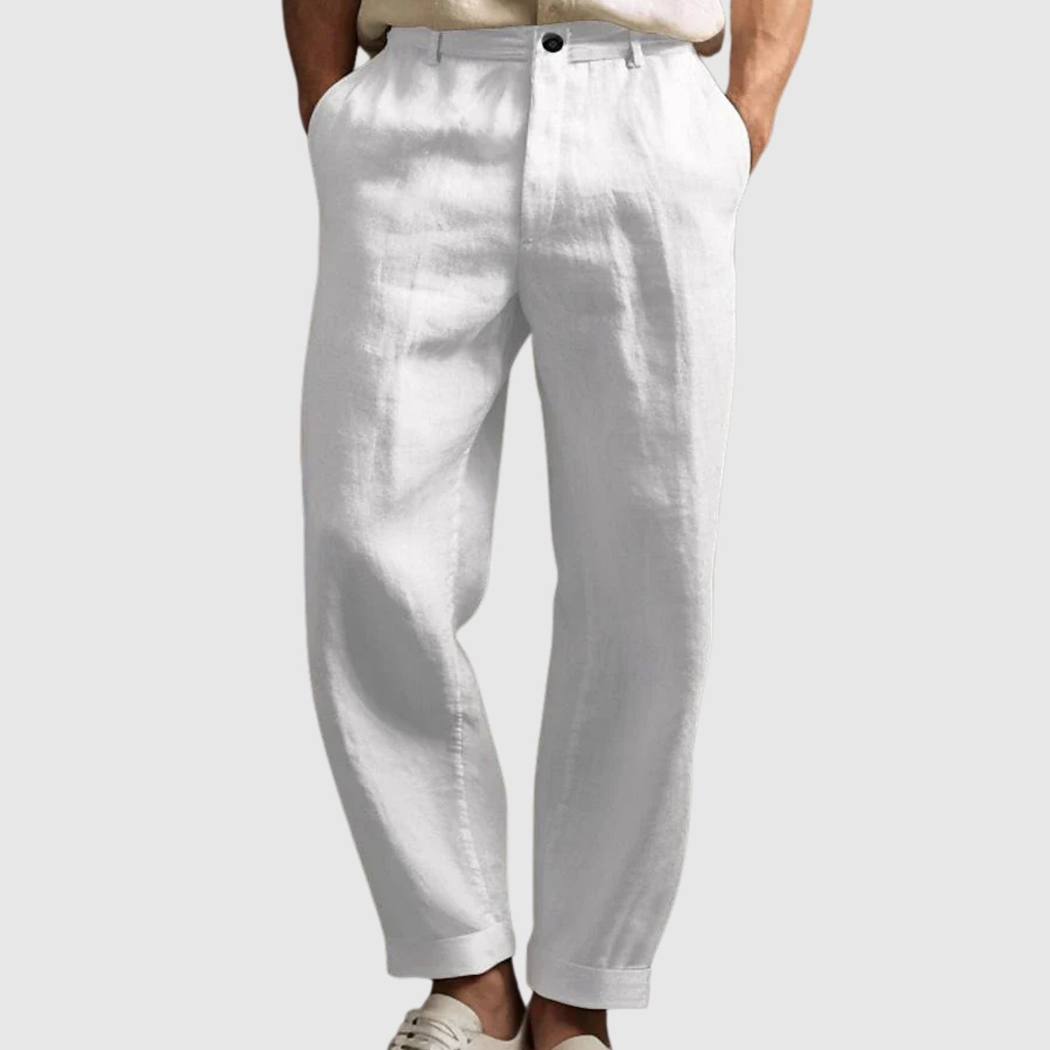 Tobias | Letní kalhoty  z bavlny a lnu