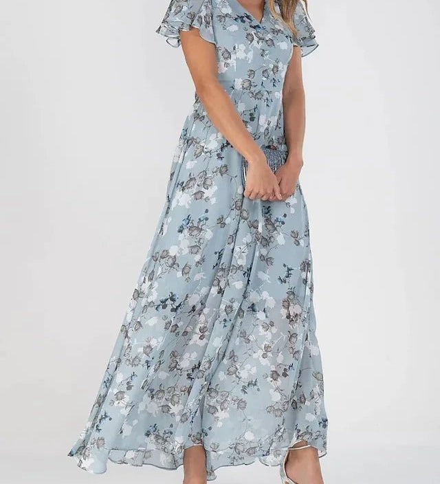 ZURI | ELEGANTE EN VLOEIENDE JURK MET FIGUURBEKLEMMEND EFFECT