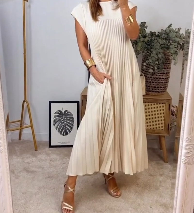 Tereza – Elegantní plisované šaty pro každodenní styl