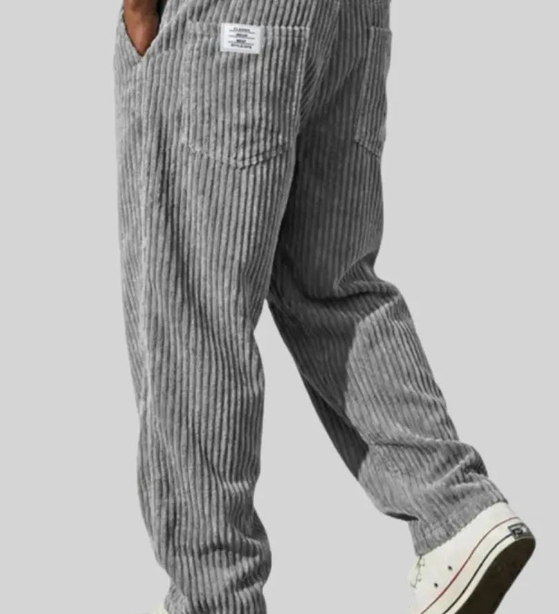 Tomáš – Stylové pánské manšestrové kalhoty s uvolněným střihem