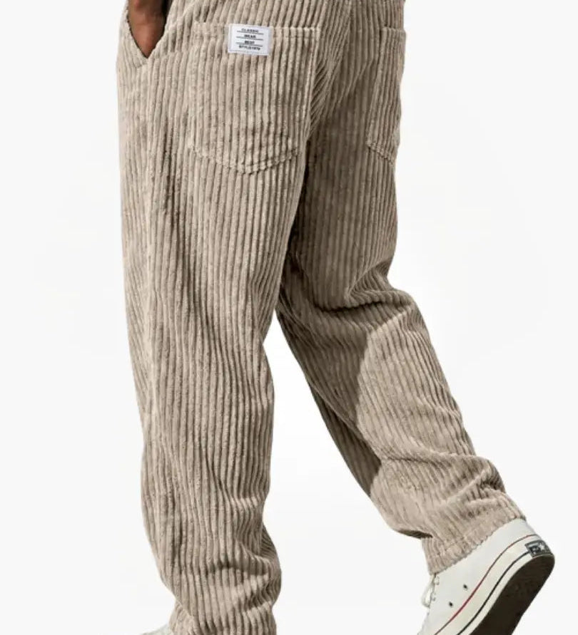 Tomáš – Stylové pánské manšestrové kalhoty s uvolněným střihem