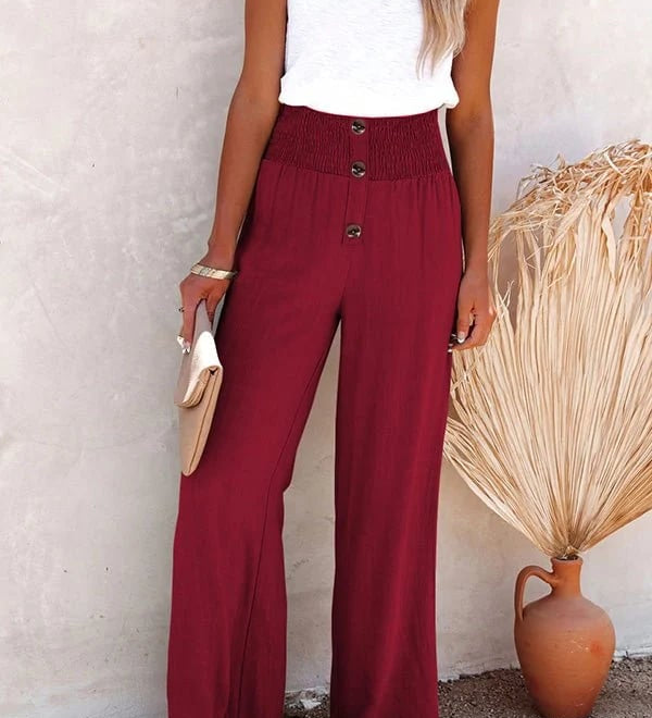 Riana - Hoge Taille Losse Broek