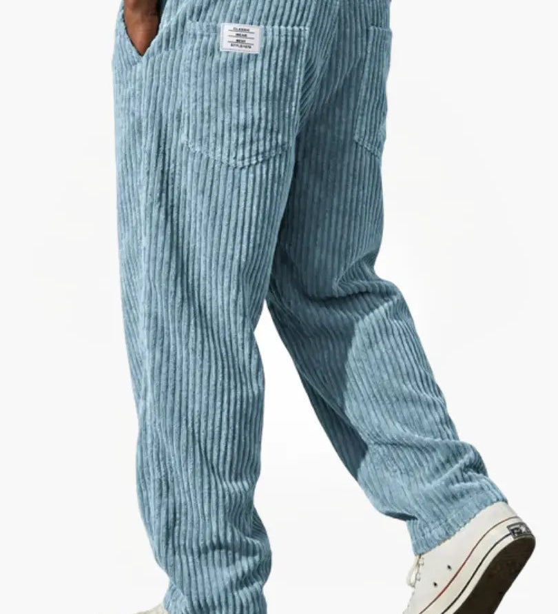 Tomáš – Stylové pánské manšestrové kalhoty s uvolněným střihem