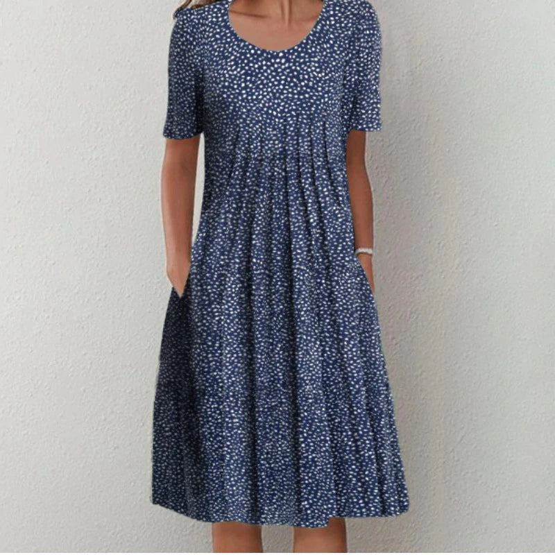 Hailey | Elegante en casual bloemenjurk met zakken