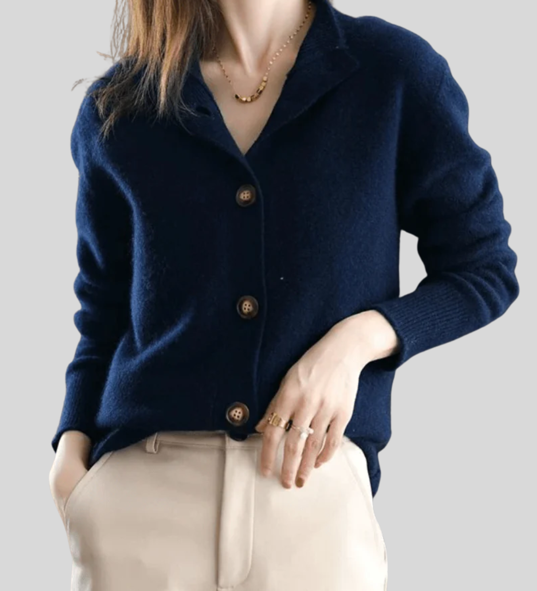 Claire | Kasjmier Cardigan in Retro-Stijl