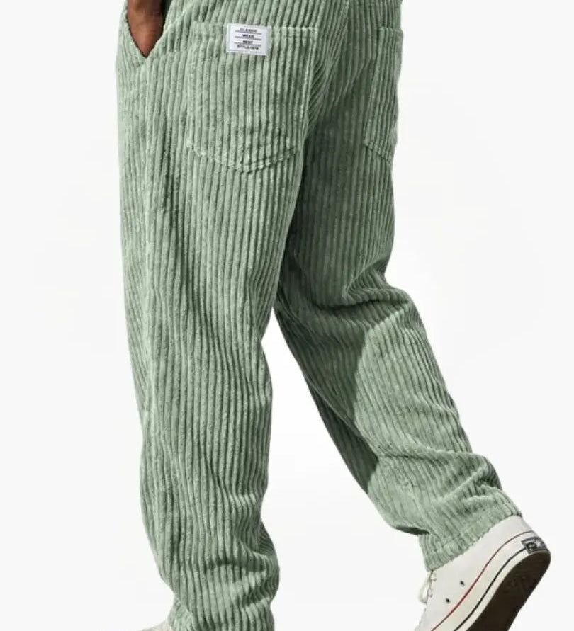 Tomáš – Stylové pánské manšestrové kalhoty s uvolněným střihem