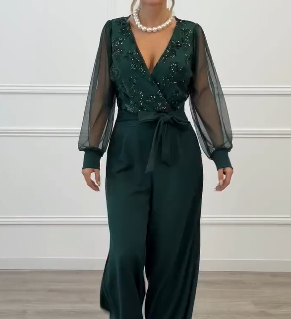 Tereza | Elegantní overal s jemnými detaily a splývavým střihem