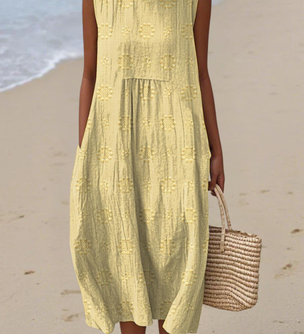 Růže | Vyšívané Midi Šaty