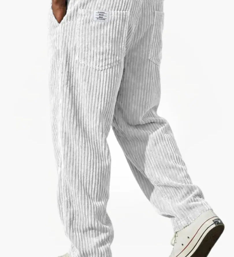 Tomáš – Stylové pánské manšestrové kalhoty s uvolněným střihem