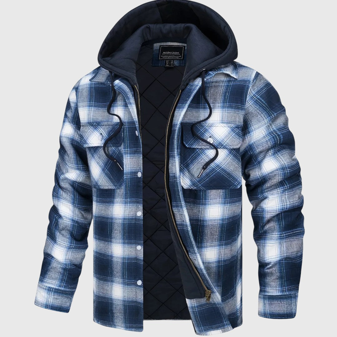 Karl | Kostkovaná bunda s zipem