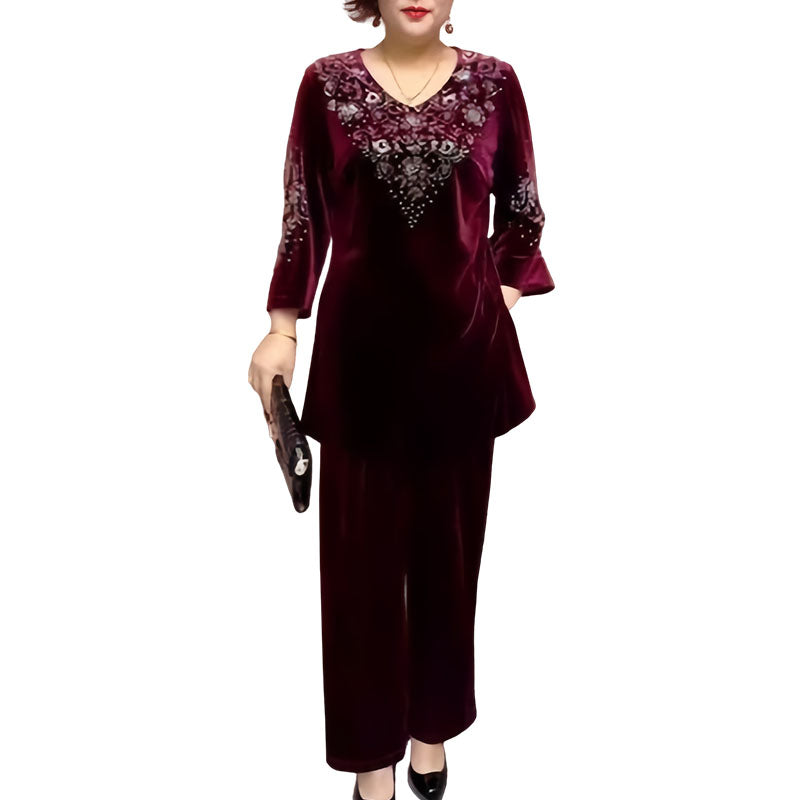 Eliška - elegantní dvoudílný sametový set