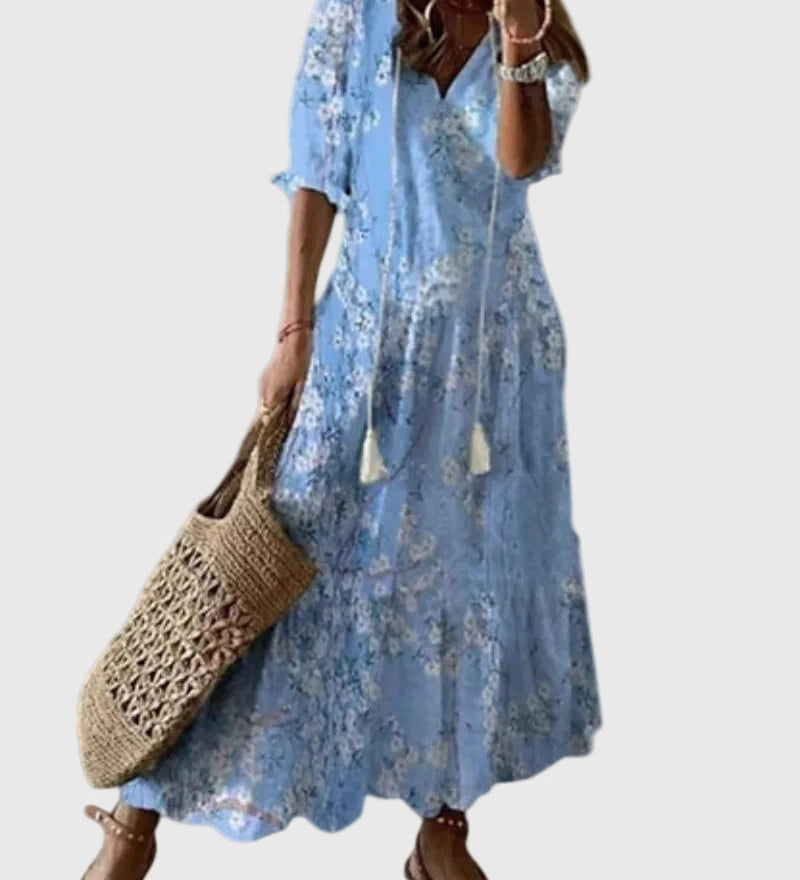 Amalia | Vintage Boho Maxikleed voor de Zomer