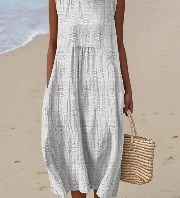 Růže | Vyšívané Midi Šaty