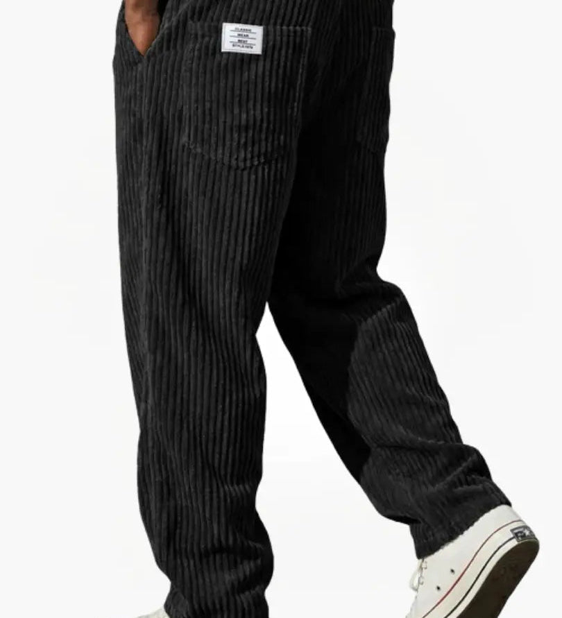 Tomáš – Stylové pánské manšestrové kalhoty s uvolněným střihem