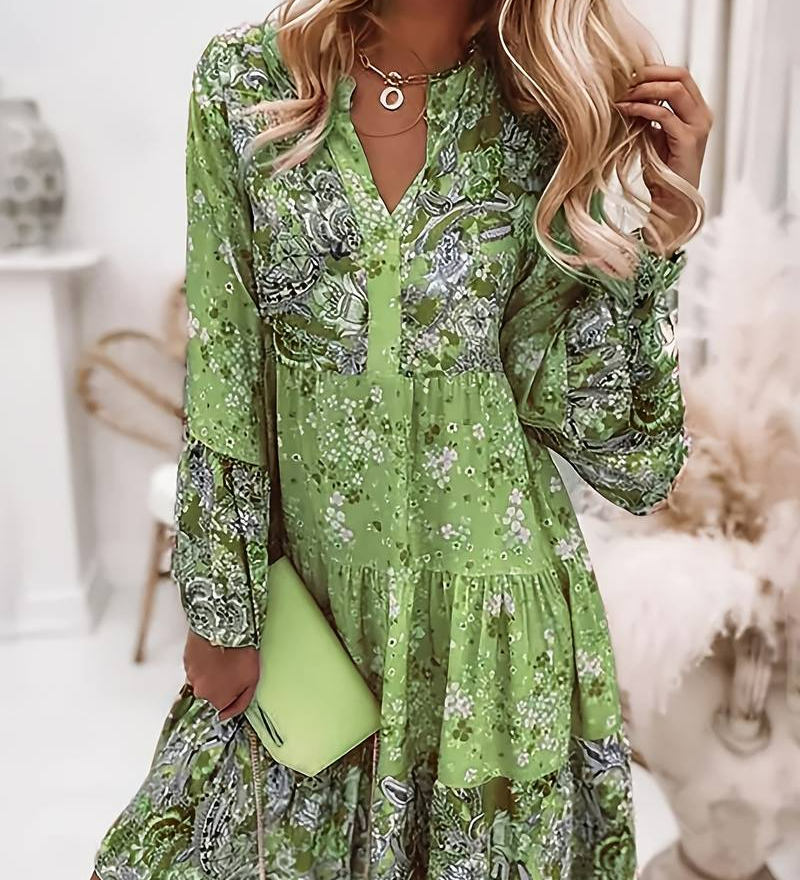 Eira - Bedrukt Boho-jurk