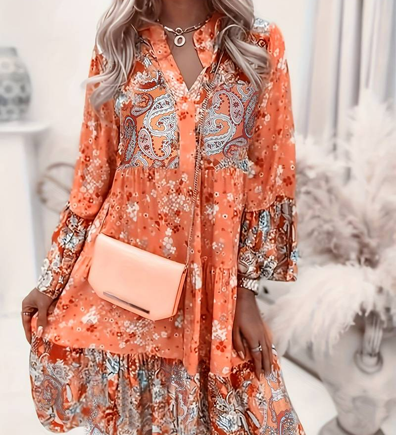 Eira - Bedrukt Boho-jurk