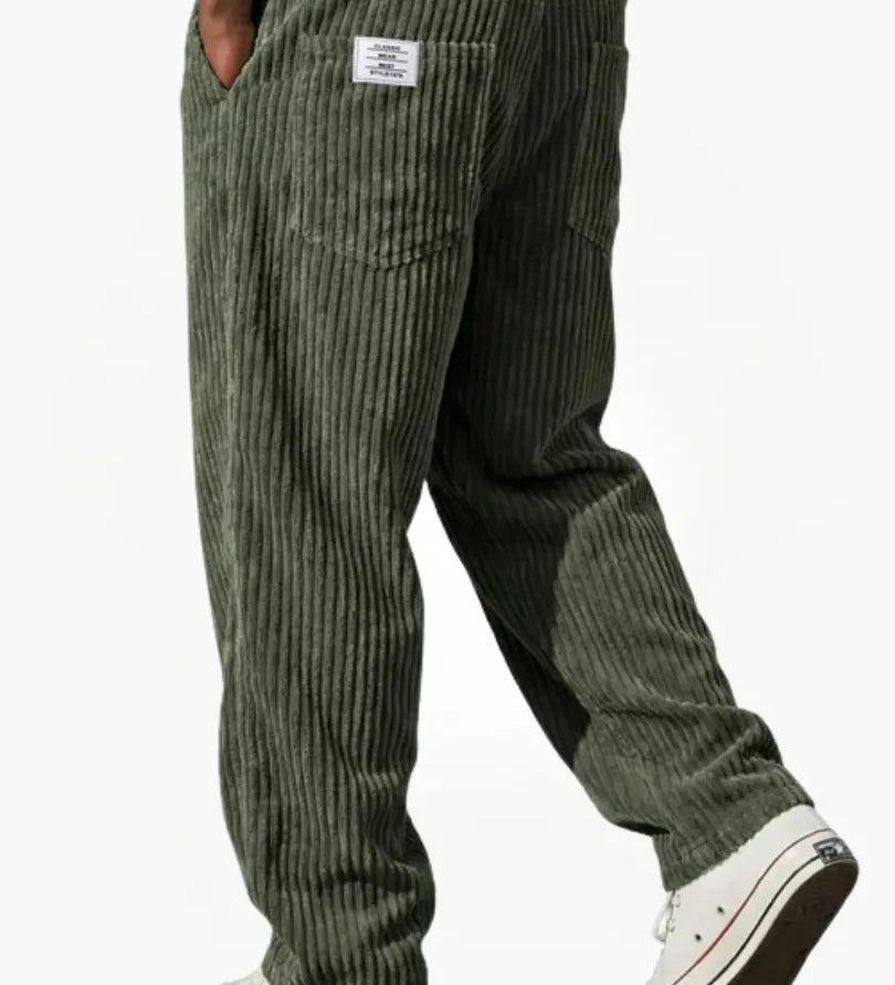 Tomáš – Stylové pánské manšestrové kalhoty s uvolněným střihem