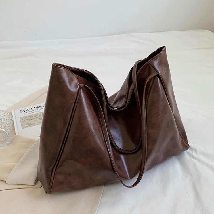 Patricia™ | Glanzende Vegan Leren Handtas
