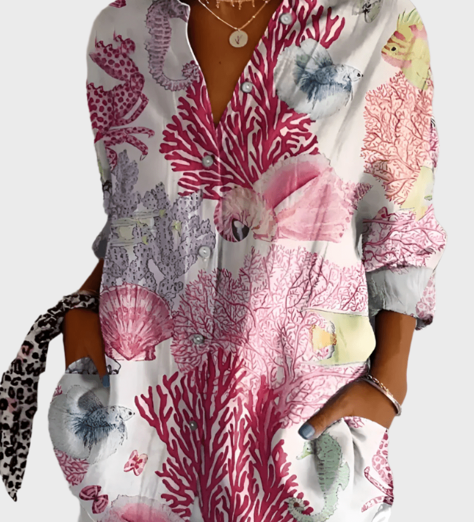 Bavlněná květinová košile