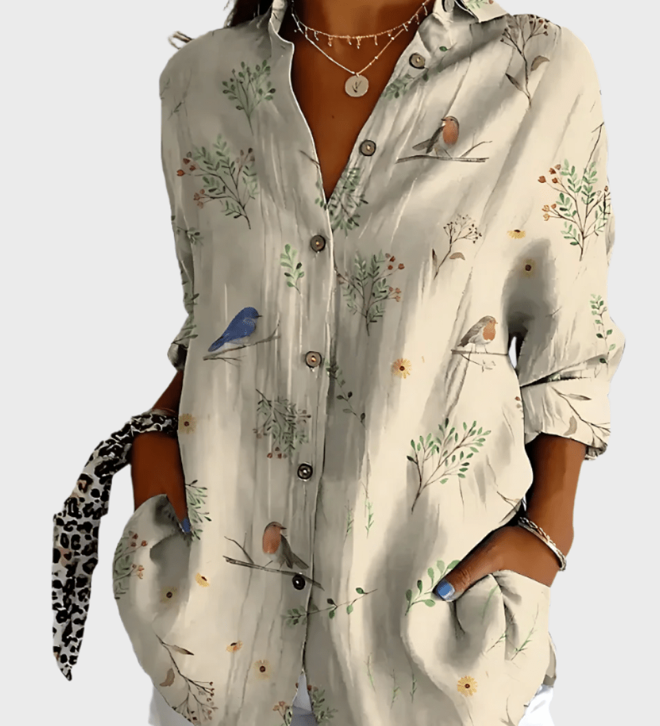 Bavlněná květinová košile