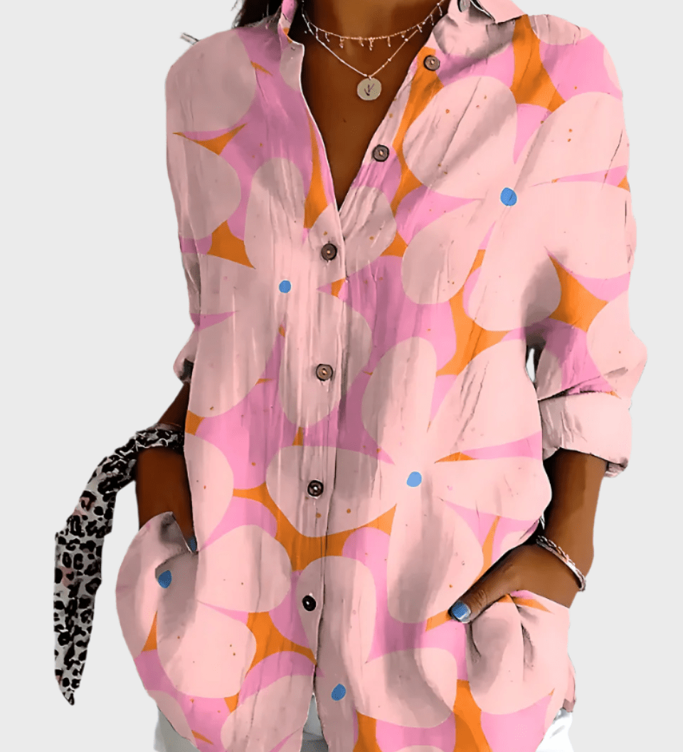 Bavlněná květinová košile