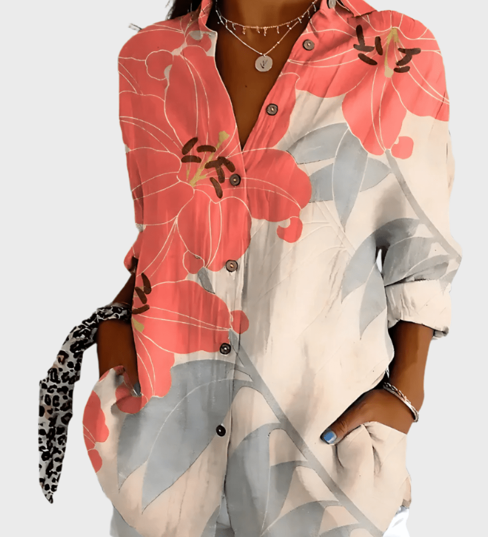 Bavlněná květinová košile