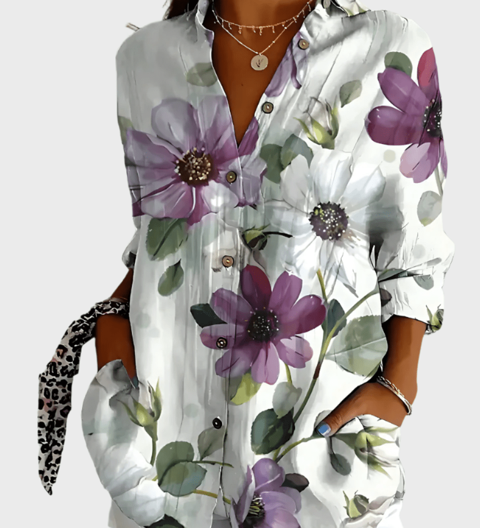 Bavlněná květinová košile