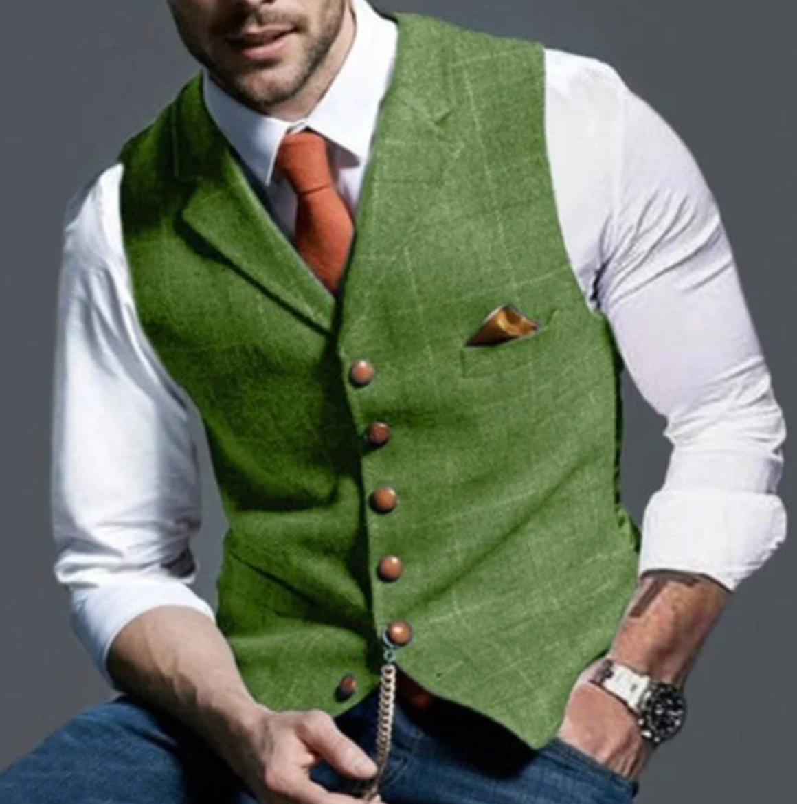 Tomáš – Elegantní pánská vesta pro nadčasový styl