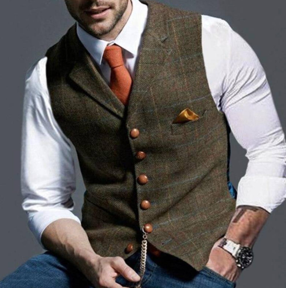 Tomáš – Elegantní pánská vesta pro nadčasový styl