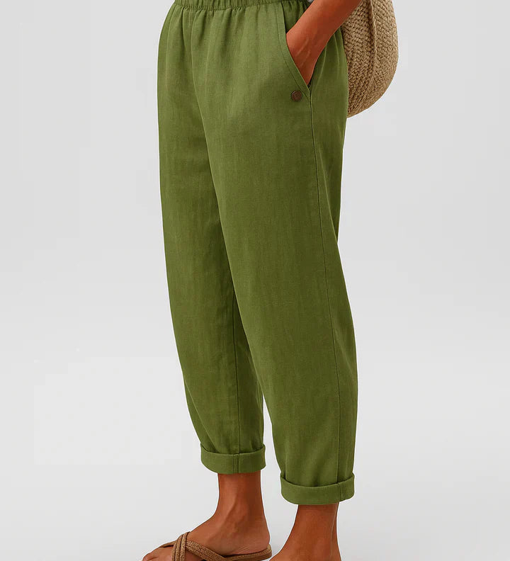 Klára – Lehké dámské kalhoty s volným střihem