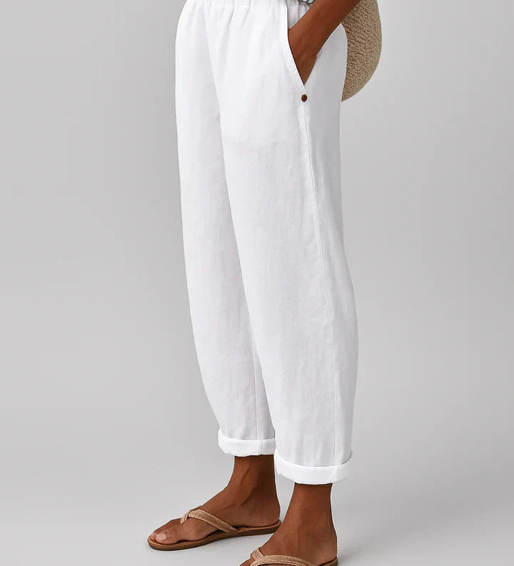 Klára – Lehké dámské kalhoty s volným střihem