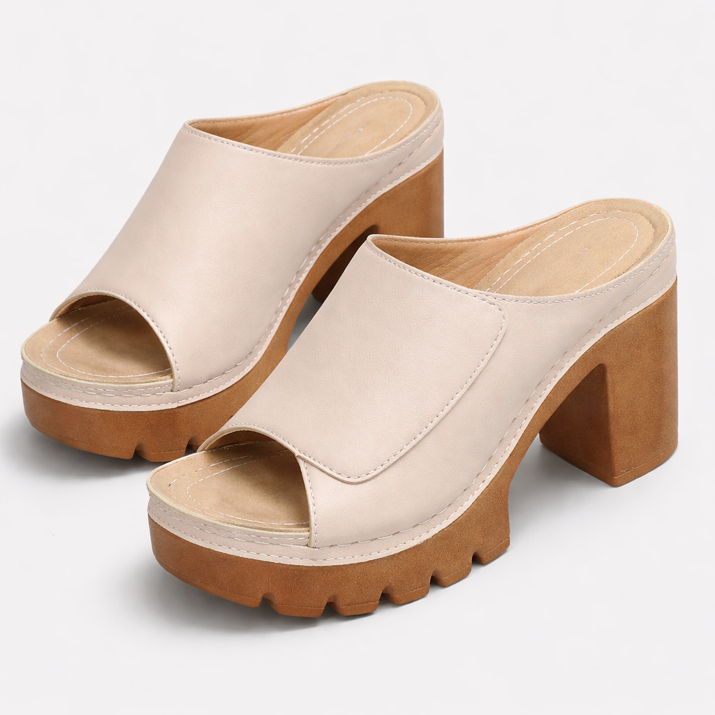 Tereza – Elegantní pantofle na platformě pro styl i pohodlí
