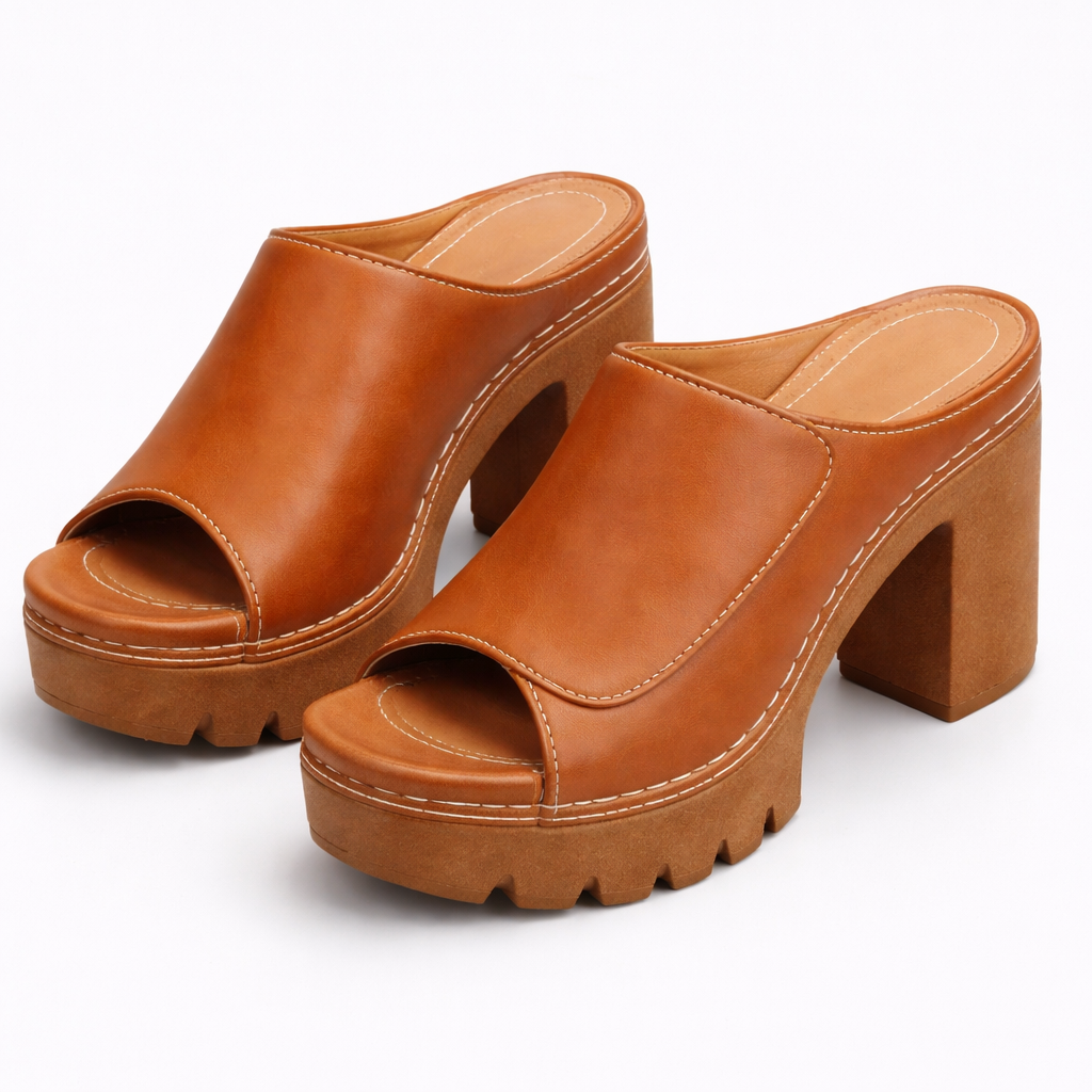 Tereza – Elegantní pantofle na platformě pro styl i pohodlí