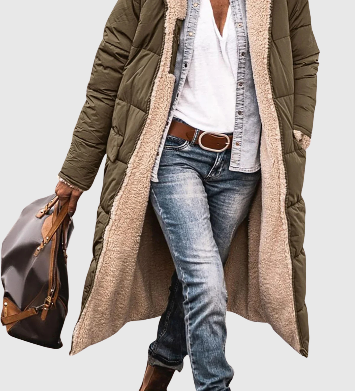 Inka | Teplá prošívaná bunda s kapucí