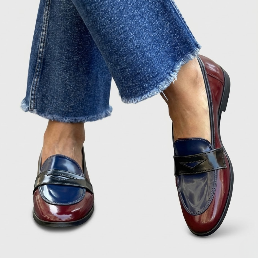 Claudia™ | Mocassins met Contrast