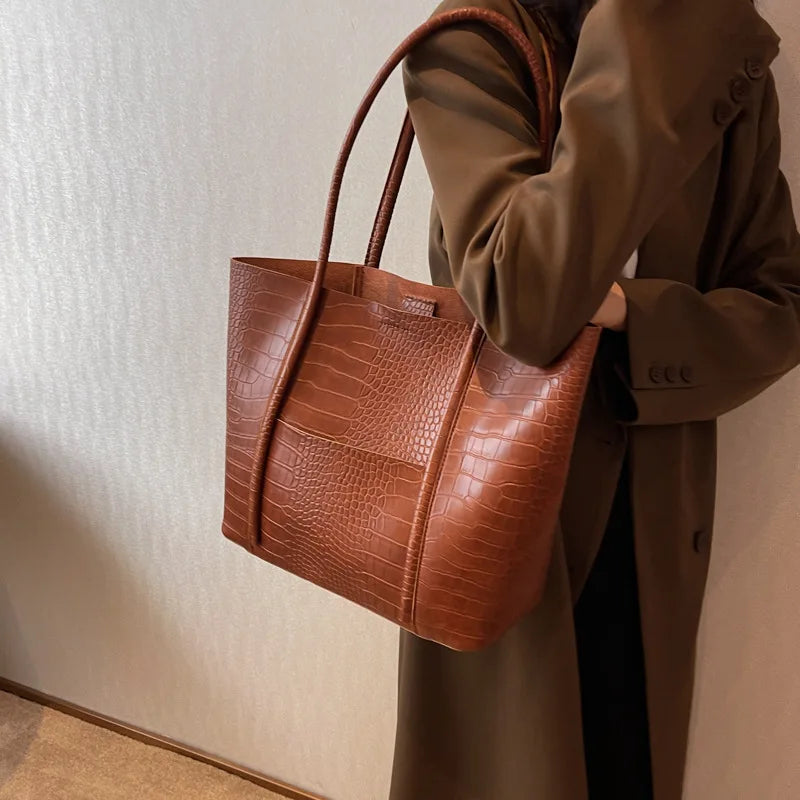 Christina™ | Elegante Vegan Leren Schoudertas