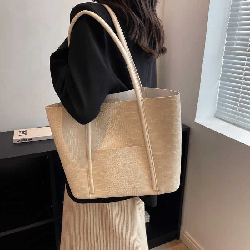 Christina™ | Elegante Vegan Leren Schoudertas