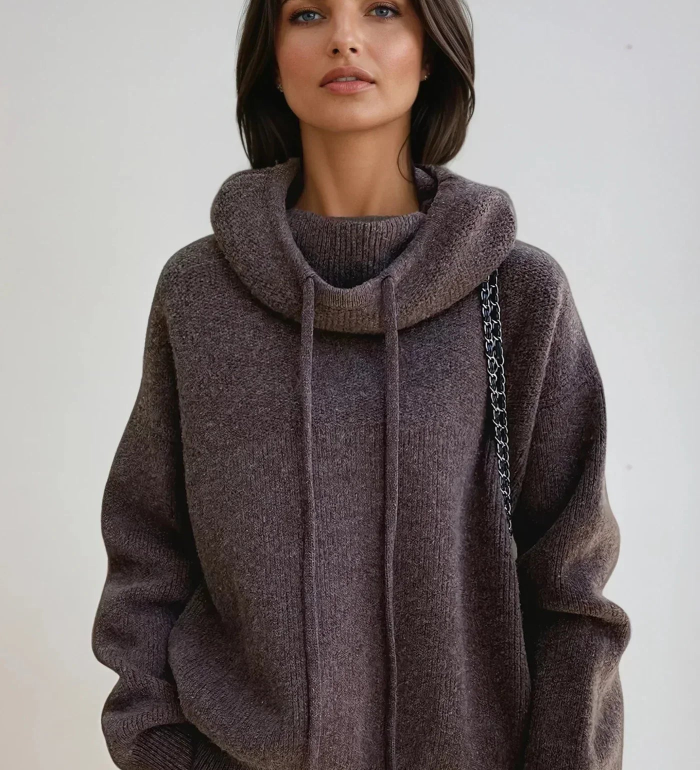 Veronika  | Elegantní pletený svetr s rolákem