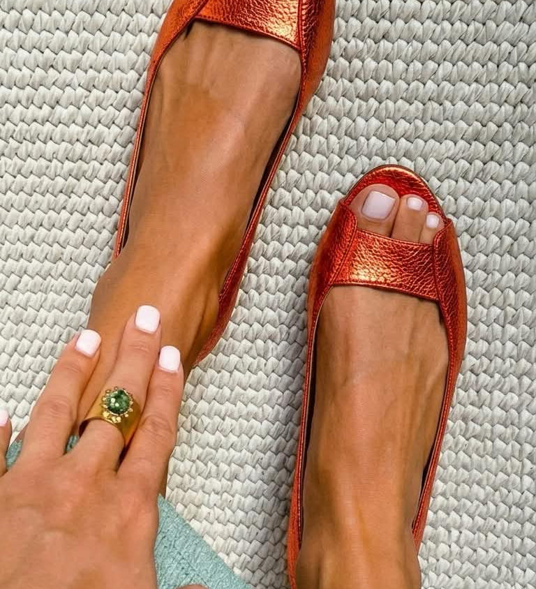 Adéla | Zlaté sandály Comfort Chic